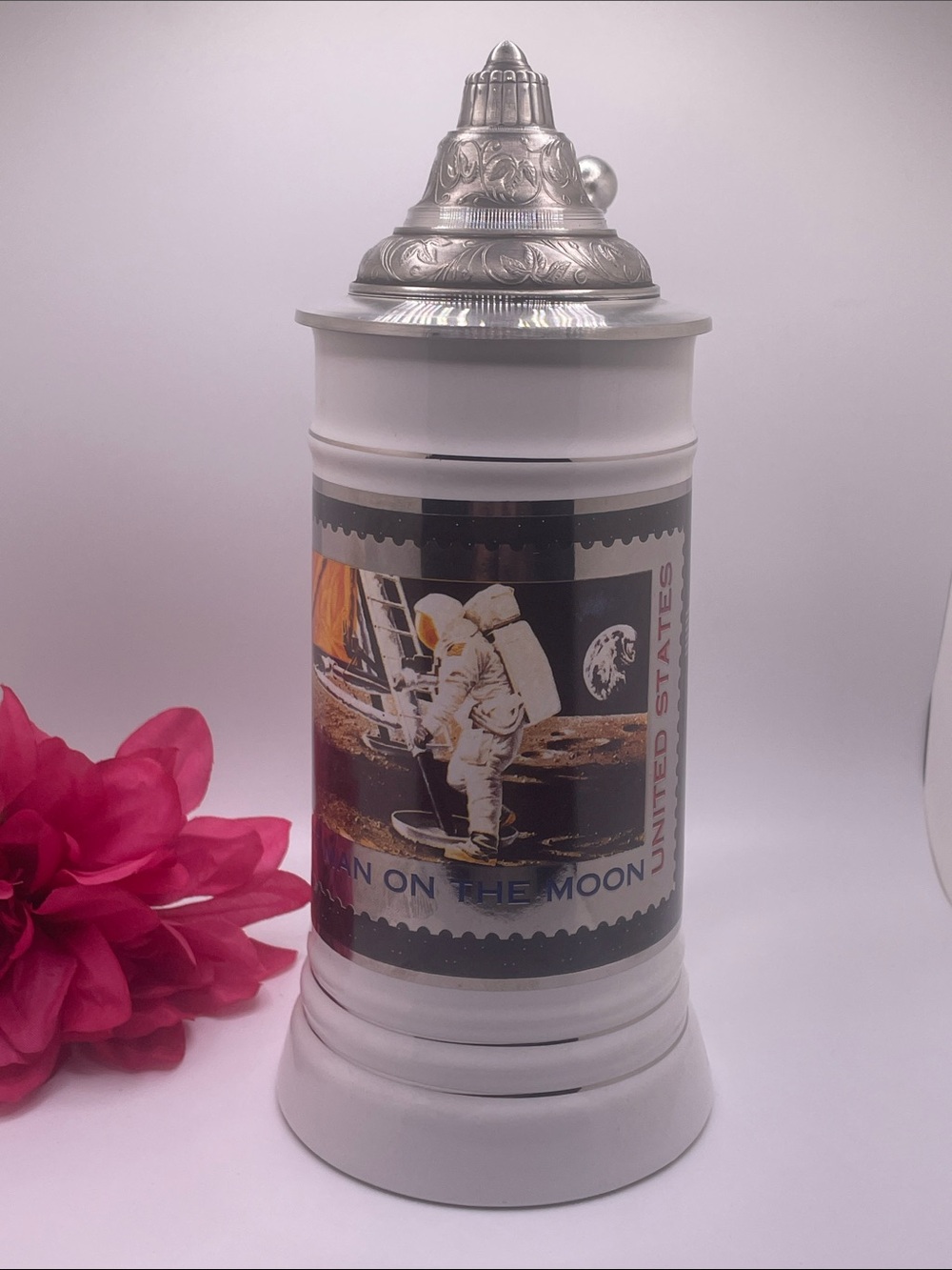Limited Edition “First Man On The Moon” 25th Anniversary Lidded Beer Stein